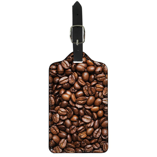 Roasted Coffee Bean Print Luggage Tag