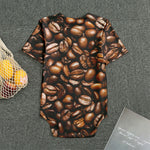 Roasted Coffee Bean Print Men's Bodysuit