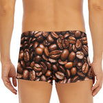 Roasted Coffee Bean Print Men's Short Boxer Briefs