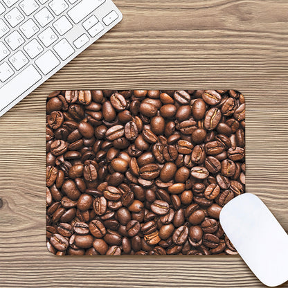 Roasted Coffee Bean Print Mouse Pad