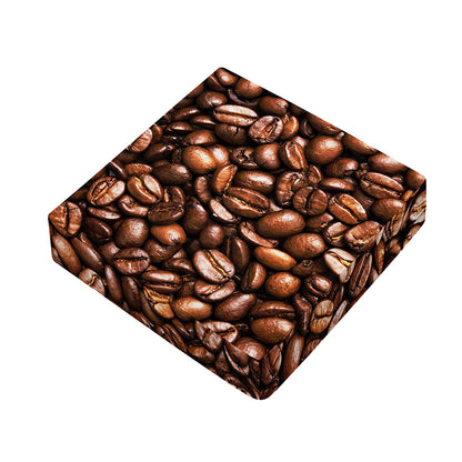 Roasted Coffee Bean Print Outdoor Seat Cushion Cover