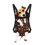 Roasted Coffee Bean Print Pet Carrier Backpack