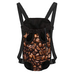 Roasted Coffee Bean Print Pet Carrier Backpack