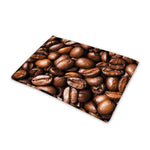 Roasted Coffee Bean Print Pet Cooling Mat Cover