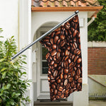 Roasted Coffee Bean Print Polyester Flag