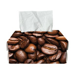 Roasted Coffee Bean Print Rectangle Tissue Box Cover