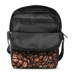 Roasted Coffee Bean Print Rectangular Crossbody Bag