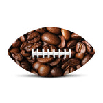 Roasted Coffee Bean Print Rugby Ball