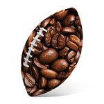 Roasted Coffee Bean Print Rugby Ball