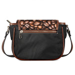 Roasted Coffee Bean Print Saddle Bag