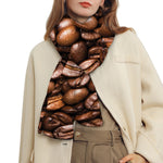 Roasted Coffee Bean Print Scarf