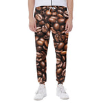 Roasted Coffee Bean Print Scuba Joggers