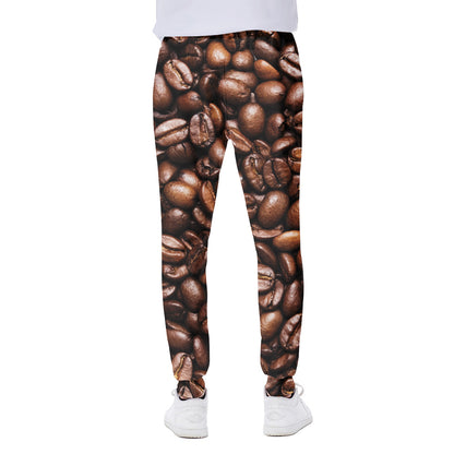 Roasted Coffee Bean Print Scuba Joggers