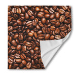 Roasted Coffee Bean Print Silk Bandana