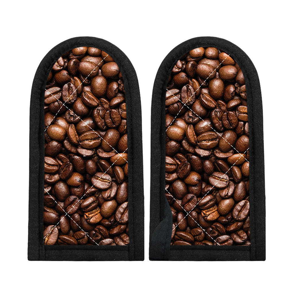 Roasted Coffee Bean Print Skillet Handle Cover