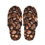 Roasted Coffee Bean Print Slippers