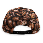 Roasted Coffee Bean Print Snapback Cap