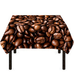 Roasted Coffee Bean Print Tablecloth