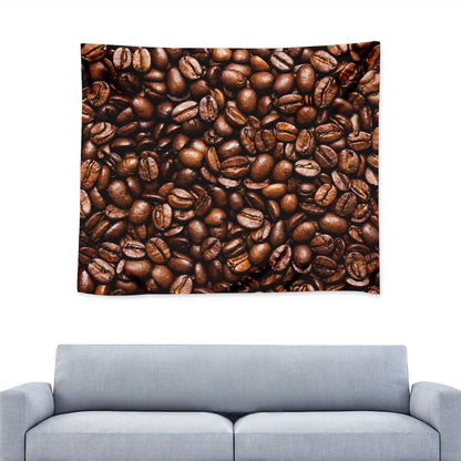 Roasted Coffee Bean Print Tapestry