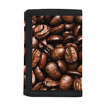 Roasted Coffee Bean Print Trifold Wallet