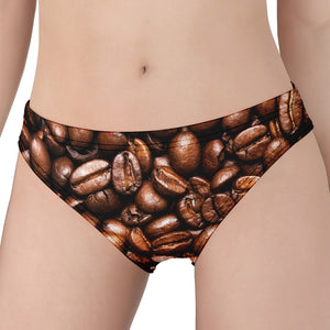 Roasted Coffee Bean Print Women's Panties