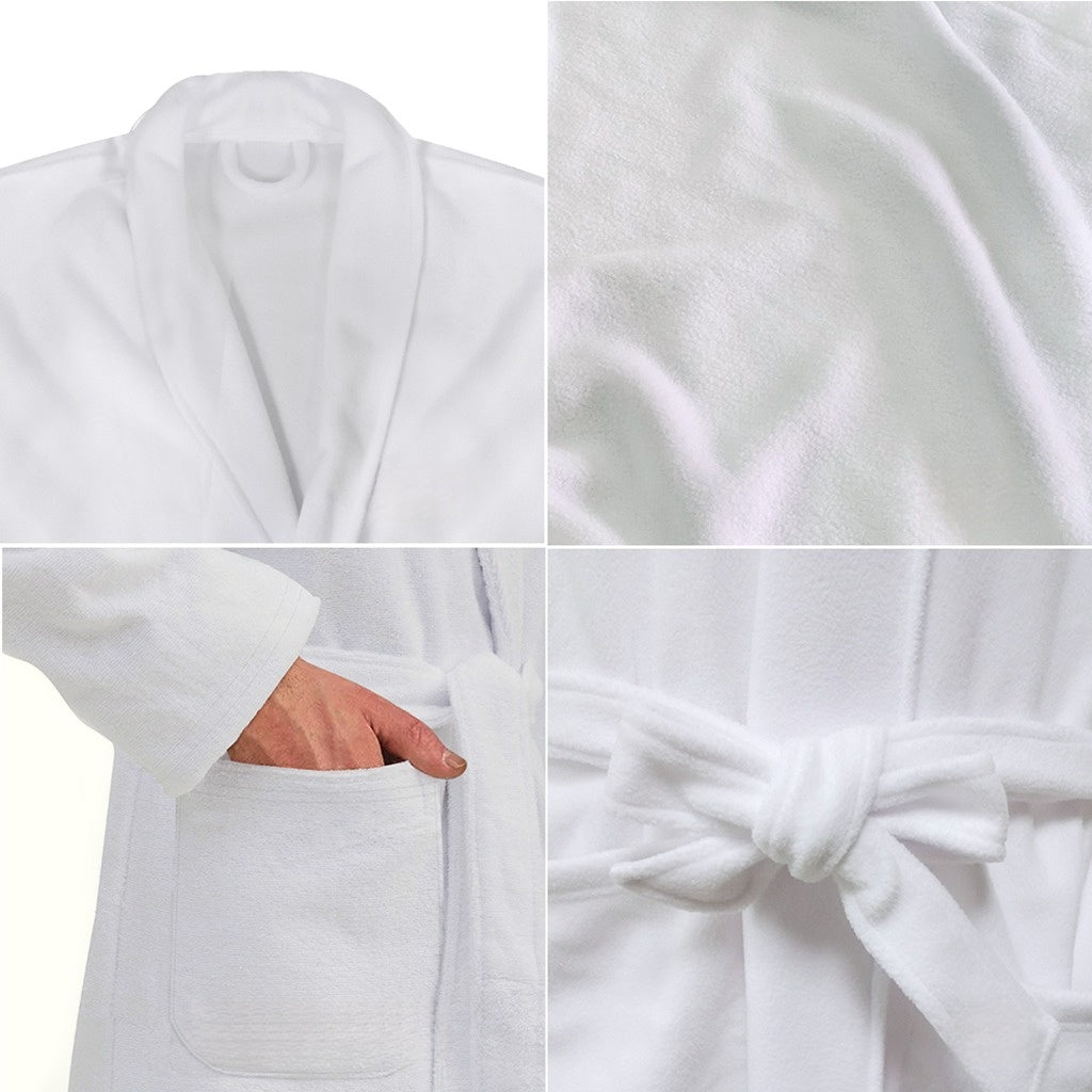 Karate Fighter Pattern Print Women's Bathrobe