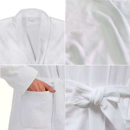 Blue Native American Aztec Pattern Print Men's Bathrobe