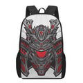 Robot Samurai Mask Print 17 Inch Backpack
