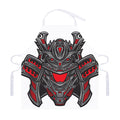 Robot Samurai Mask Print Adjustable Apron