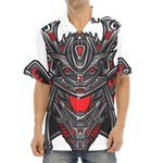 Robot Samurai Mask Print Aloha Shirt
