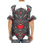 Robot Samurai Mask Print Aloha Shirt
