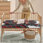 Robot Samurai Mask Print Baby Crib Sheet