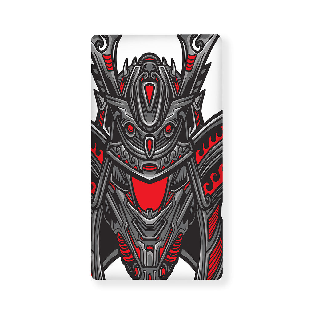 Robot Samurai Mask Print Baby Crib Sheet