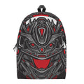Robot Samurai Mask Print School Backpack