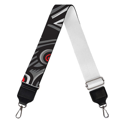 Robot Samurai Mask Print Bag Strap
