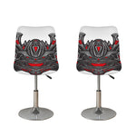 Robot Samurai Mask Print Bar Stool Covers