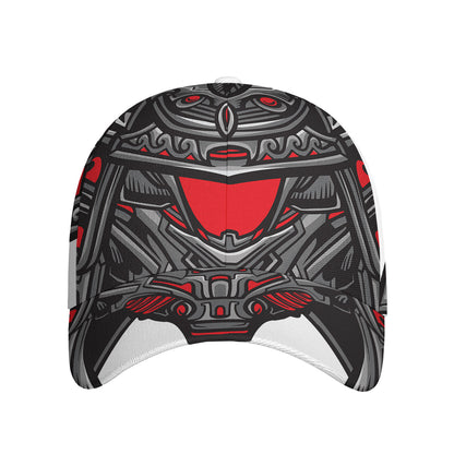 Robot Samurai Mask Print Baseball Cap