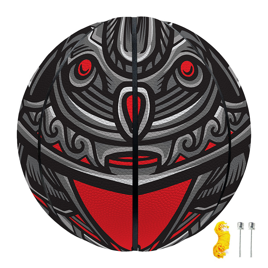 Robot Samurai Mask Print Basketball