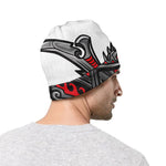 Robot Samurai Mask Print Beanie