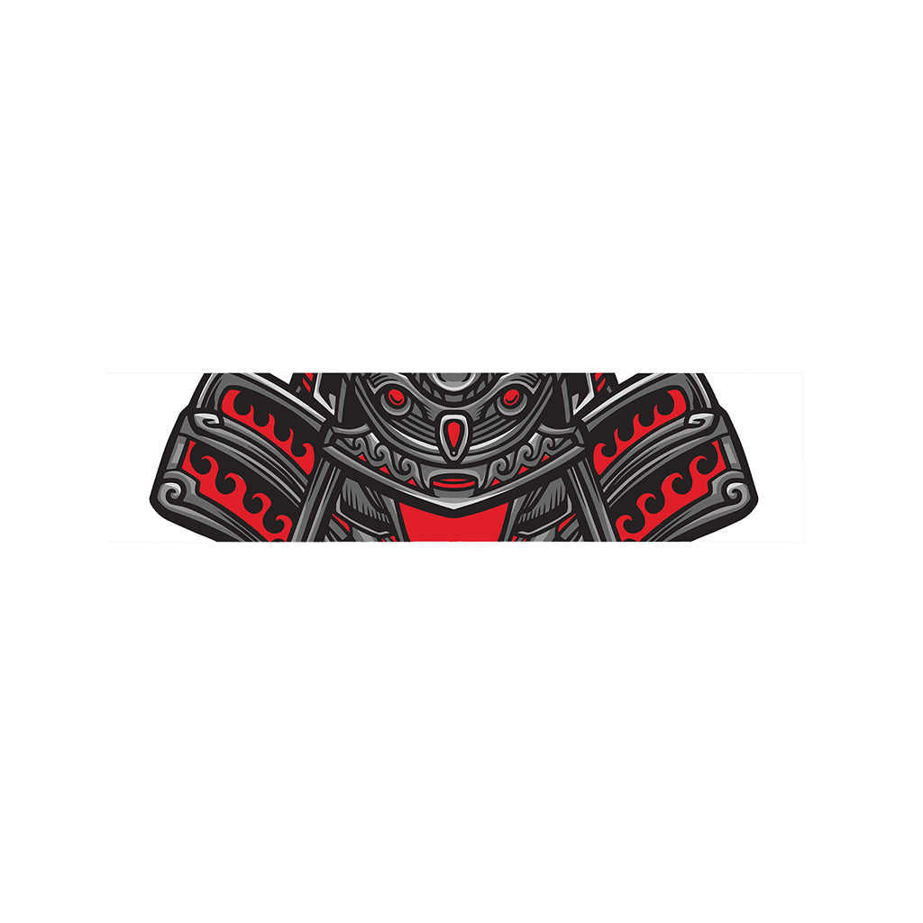 Robot Samurai Mask Print Bed Runner