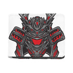 Robot Samurai Mask Print Bifold Wallet