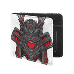 Robot Samurai Mask Print Bifold Wallet