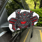 Robot Samurai Mask Print Car Side Mirror Covers