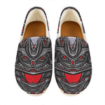 Robot Samurai Mask Print Casual Shoes