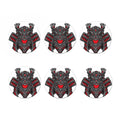 Robot Samurai Mask Print Coaster Set