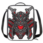 Robot Samurai Mask Print Crossbody Lunch Bag