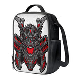 Robot Samurai Mask Print Crossbody Lunch Bag