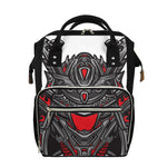 Robot Samurai Mask Print Diaper Bag