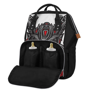 Robot Samurai Mask Print Diaper Bag