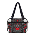 Robot Samurai Mask Print Double Strap Bible Bag